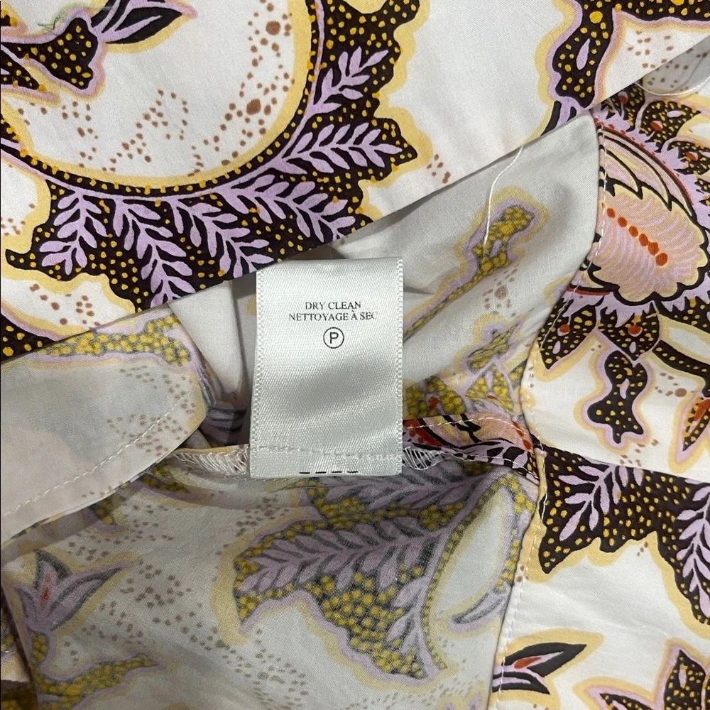 A.L.C. Adelaide Floral Tie Waist Puff Sleeve Mini Dress SZ 10 - Picture 15 of 15